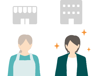 事業承継 第三者承継のイラスト